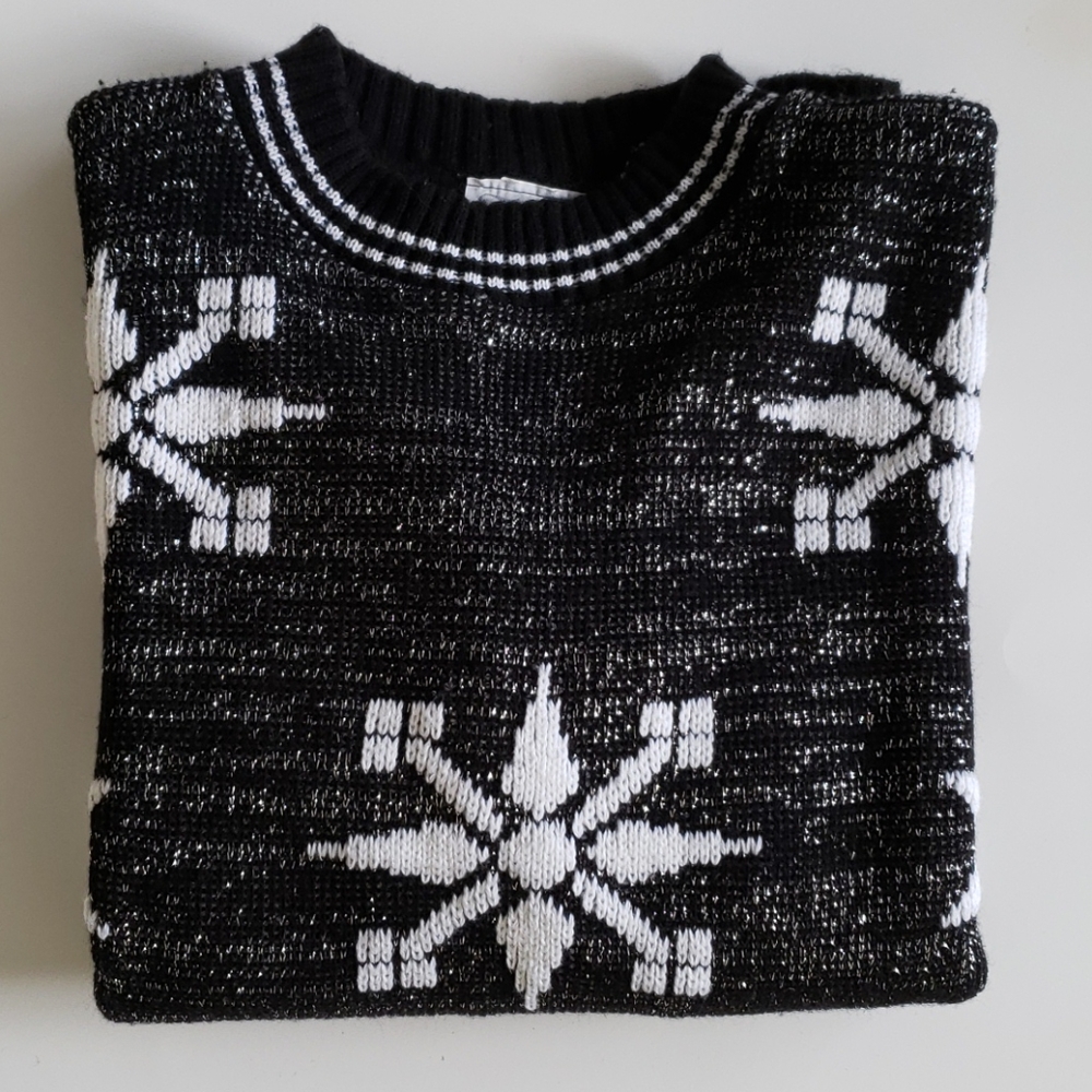 Vintage 80s Christmas Snowflake Sweater